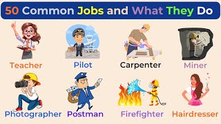 50 Common Jobs and What They Do – Easy English for Beginners