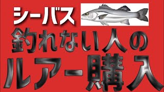 【シーバス】ルアーを買うのも秘訣だらけ！間違うと釣れないルアー購入！