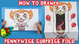 How to Draw a PENNYWISE SURPRISE FOLD