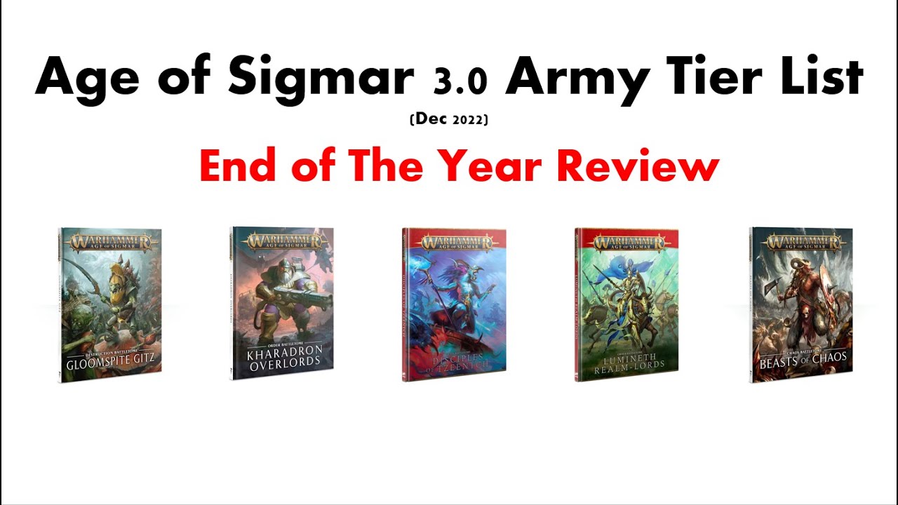 Age Of Sigmar 3rd Edition Army Tier List Dec 2022 - YouTube