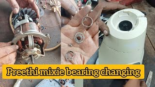 Preethi Mixie bearing changing explained in tamil // How to change mixie bearing // 608 bearing