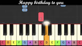 Traditional song - Happy birthday to you (Piano for children)