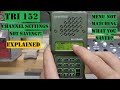 TRI PRC 152 - Menu not matching channel settings & other firmware glitches explained