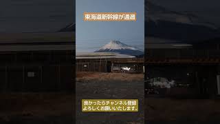 東海道新幹線が目の前を通過