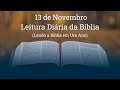 Leitura Diária da Bíblia | 13 de Novembro: 1Cr. 1-2, Hb. 8, Am. 2 e Sl. 145