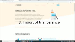 3 Tickmark Reporting Tool: Import of trial balance