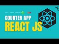 How to create a simple  React Js Counter App using functional component.