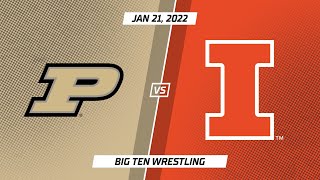 Select Matches: Illinois vs. Purdue | Big Ten Wrestling | Jan. 21, 2021