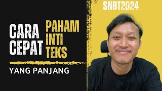 Soal Literasi Bahasa Indonesia Inti Teks - SNBT 2024