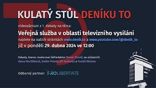 Kam kráčíš, ČT? | Kulatý stůl Deníku TO na téma veřejná služba v oblasti televizního vysílání