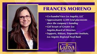 2020 Latina of Influence | Frances Moreno