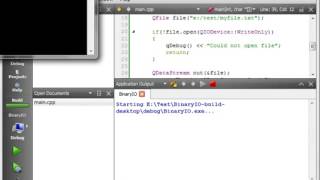 C Qt 85 Binary IO basic object serialization
