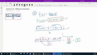 Section 5.4b - The Difference Quotient