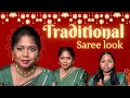 PAKKA TRADITIONAL SAREE LOOK |deep dusky skin FOR THIS DIWALI SEASON beginner friendly flawless base