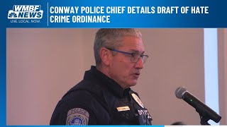 Conway police chief details draft of hate crime ordinance