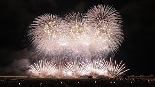 【4K60p】2018長岡の大花火［スプラッシュファイアー炎の舞・超大型ミラクルスターマイン/Aug02］－Nagaoka Fireworks Festival,Japan－