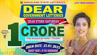 LOTTERY LIVE DEAR 8 PM 25.01.2025 NAGALAND STATE LOTTERY LIVE DRAW LOTTERY SAMBAD LIVE FROM KOHIMA