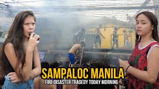 SHOCKING! FIRE TRAGEDY IN SAMPALOC MANILA TODAY MORNING! |PHILIPPINES[4K]