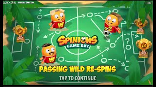 Quickspin -- Spinions Game Day | Random Multiplier and Re-Spin feature