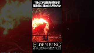 【エルデンリングDLC】マレニアを数発で倒せる夜と炎の剣の火力がヤバい #eldenring #エルデンリング