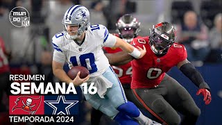 Tampa Bay Buccaneers vs. Dallas Cowboys | Resumen NFL en español - Semana 16 | NFL Highlights 2024