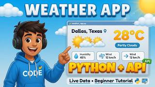 Build a Weather App in Python with Real API Data – Tkinter Beginner Tutorial