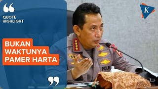 Saat Kapolri Soroti Gaya Hidup Mewah Anggota Kepolisian