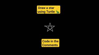 How to Draw a Star with a Turtle in Python #python #turtle #star #viralvideo #geometry #art
