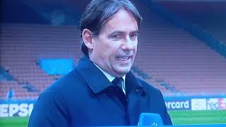 Simone Inzaghi intervista post Inter-Monaco (3-0)