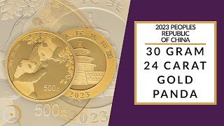 2023 30g Gold Panda Bullion Coin