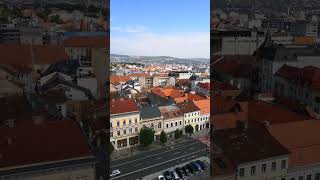 Panorama din turla Bisericii Catolice Sfantul Mihail din Cluj-Napoca