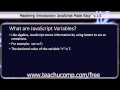 JavaScript Training Tutorial What are JavaScript Variables