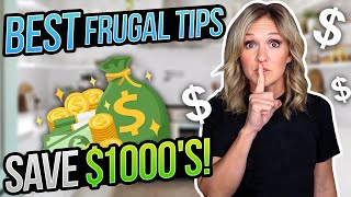 EASY FRUGAL TIPS TO SAVE MONEY FAST | Frugal Habits That Actually Work | FRUGAL LIVING TIPS