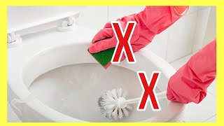 BRILLIANT Way to CLEAN TOILET BOWL STAINS & REMOVE HARD WATER!! | Andrea Jean
