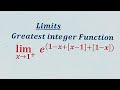 Limits involving  greatest Integer Function.