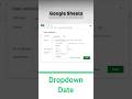 Date Drop Downs 📅💻, No More Typing in Google Sheets #excel #exceltips #date #dropdown #ytshorts