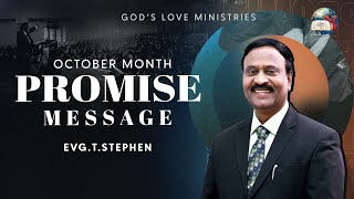 October Month Promise Message 4K | 01 October 2024  | Evg.T.Stephen