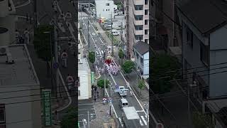 Tobata Gion Nishi float goes up the road #kitakyushu #福岡県