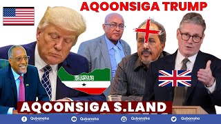 DEG DEG: Trump oo ka dhabeeyay Aqoonsiga Somaliland, MW Cirro oo Mareykanka ku wajahan, Guusha Biixi