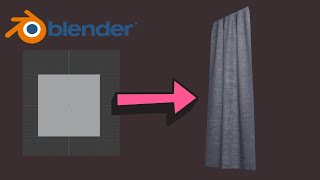 【輕鬆向 Blender 動畫筆記 01】5分鐘做一個窗簾效果