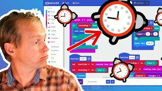 MakeCode for micro:bit - Stopwatch progress