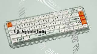 MelGeek Mojo68 Plastic See through Mechanical Keyboard 2022