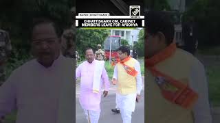 Chhattisgarh CM Vishnu Deo Sai, Cabinet members leave for Ayodhya for Ram Lalla’s darshan