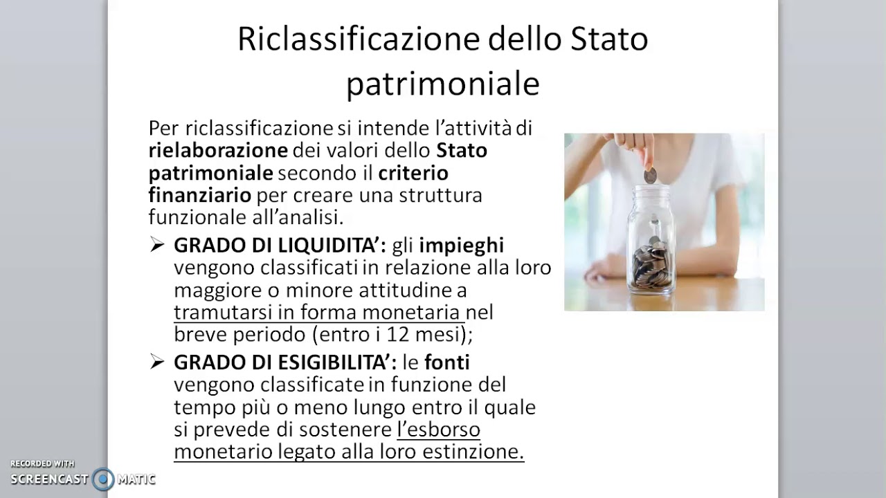 Riclassificazione Stato Patrimoniale Analisi Di Bilancio Per Indici ...