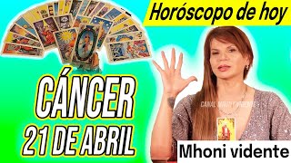 DINERO Y MÁS DINERO 💲MHONI VIDENTE 🔮 💚 horóscopo  – horoscopo de hoy CÁNCER 21 de  ABRIL 2024❤️🧡💛❤️✅