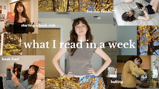 what I read in a week 🍁🧸 a fall reading vlog!