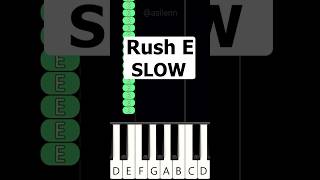 Rush E | SLOW Piano Tutorial