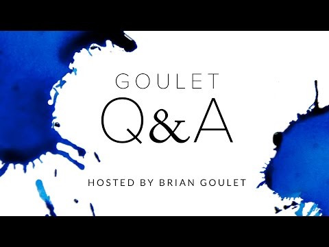 Goulet Q&A 161: Superb blue inks, the repurchase of a Lamy 2000 and the new Aurora Flex nib!