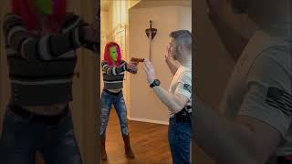 How to Disarm a person with a gun in the quickest, easiest way possible! #shorts