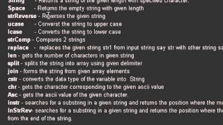 String functions in QTP